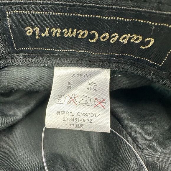 Cablo Camurie Wide Brim Adjustable Cotton Cloche Bucket Hat in Blue - Picture 7 of 10